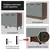 Balcão Cozinha 1 Porta e 2 Gavetas Com Tampo Rustic Cinza Agata - GG Móveis & Decoração