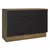 Balcão Cozinha 1 Porta e 2 Gavetas Com Tampo Rustic Preto Agata - comprar online