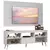 Rack com Painel para TV até 65 Polegadas com Pés Branco Detroit - comprar online