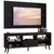 Rack com Painel para TV até 65 Polegadas com Pés Preto Detroit - comprar online