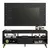Rack com Painel para TV até 65 Polegadas com Pés Preto Detroit - GG Móveis & Decoração
