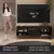 Rack com Painel para TV até 65 Polegadas com Pés Preto Detroit