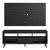 Rack com Painel para TV até 65 Polegadas com Pés Preto Detroit - comprar online