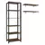 Estante Multiuso Prateleiras para Lavanderia 139cm Rustic Preto - GG Móveis & Decoração