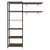 Estante Multiuso Prateleiras para Lavanderia 139cm Rustic Preto - loja online