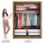 Guarda Roupa Solteiro Dallas Plus 2 Portas de Correr de Espelho 4 Gavetas - loja online