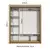 Guarda Roupa Casal Mônaco 3 Portas de Correr - GG Móveis & Decoração