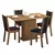 Conjunto Sala de Jantar Talita Mesa Tampo de Madeira com 4 Cadeiras - comprar online
