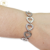 Pulsera Plata Corazones Calados Importada X 19 cm 12,2 grs cod2081 - comprar online