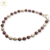 Pulsera Plata Piedras Gama Marron cod3148