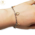 Pulsera Acero con Dijes de Corazones cod1457 - comprar online