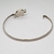 Pulsera Plata Y Oro Semirigida Bulgari con Onix cod1471