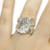 Anillo Plata Rustico Mujer cod1171