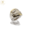 Anillo Plata Y Oro Macizo Dual en Olas Mujer cod1132