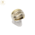 Anillo Plata Y Oro Macizo Dual en Olas Mujer cod1132