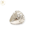 Anillo Plata Pesada Semi Esferica Mujer cod1167