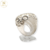 Anillo Plata Pesada Semi Esferica Mujer cod1167