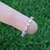 Anillo Plata Rodinada Rose con Cubic cod3425