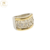 Anillo Plata Y Oro con Cubic Importante Mujer cod1193