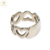 Anillo Plata Corazones Calados cod1170