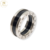 Anillo Plata Bulgari Cinta Centro Negro cod1115