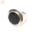 Anillo Plata Boton Negro cod1200