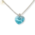 Dije Corazon Swarovski Elements Celeste 10 mm Plata 925 (Sin Cadena) cod4582 en internet