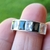 Anillo Plata Rodinado Piedras Negra Y Cubic Mujer cod1157