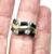 Anillo Plata Y Oro Piedra 6 Baguette Zigzag Negro Mujer cod1110 - comprar online