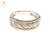 Anillo Plata Y Oro Tipo Cinta cod1229