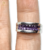 Anillo Plata Tipo Medio Sin Fin Baguette Violeta cod1256