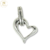 Dije Plata Inflada Corazon Inclinado cod1509