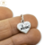 Dije Plata Corazon I Love Music 13 mm cod3814