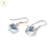 Aros Plata Swarovski Corazon Aurora Boreal 10 mm cod3701