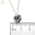 Dije Corazon Swarovski Elements Plateado Gris CAL 10 mm Plata 925 (Sin Cadena) cod4579 en internet