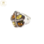 Anillo Acero Piedras cod3534