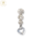 Dije Plata Rodinada con Cubic Y Swarovski (Conjunto cod2039) cod2038