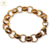 Pulsera Acero Dorada Rolo 10 mm cod3604