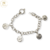 Pulsera Plata con 4 Dijes San Benito cod1365