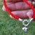 Pulsera Plata Hilo Seda Rojo + Dije Corazon Plata Inflada Marinero cod3899 - ByMariana