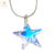 Cadena Plata Beauty + Dije Swarovski Estrella Aurora Boreal 40 mm cod3935