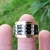 Anillo Plata Y Oro 4 Hileras Baguette Piedra Negra cod1207