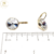 Aros Swarovski Dorado Bella Rivoli 13 mm Brisura cod2587