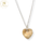 Dije Corazon Swarovski Elements Ambar Golden Shadow 10 mm Plata 925 (Sin Cadena) cod4576 - ByMariana