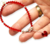 Pulsera Plata Swarovski Ch Cristal Rojo + Dije Corazon Swarovski cod1345 - comprar online