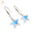 Aros Plata Swarovski Estrella Aurora Boreal Colgantes 18 mm cod4154