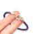 Pulsera Plata Hilo Seda Equipo Futbol San Lorenzo de Almagro cod4266 - comprar online