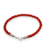 Pulsera Plata 925 Hilo Seda Rojo Suerte Proteccion Envidia con Mosqueton cod4336