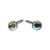 Aros Swarovski Plateado Bella Rivoli Aurora Boreal 10 mm Brisura cod4357 - comprar online