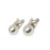 Aros Plata y Oro Lady Di Perla 12 mm cod4392 - tienda online